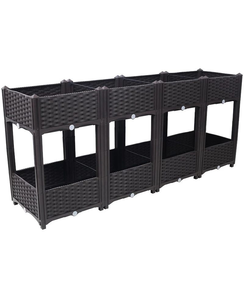 Streamdale Elevated Raised Garden Box, 63"x15.7"x27.7