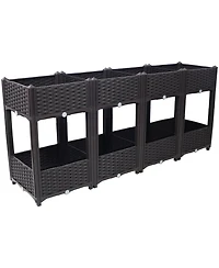 Streamdale Elevated Raised Garden Box, 63"x15.7"x27.7