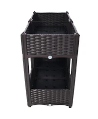 Streamdale Raised Garden Planter Box with Drainage, 31.5"x15.7"x27.7
