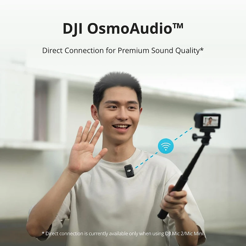 Dji Osmo Action 4 4K 120fps Hdr IP68 Waterproof Action Camera Standard Combo Bundle with Mic 2-Person 2.4 GHz Compact Digital Wireless Microphone Syst