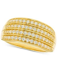 Diamond Multi-Row Ring (1/2 ct. t.w.) in 10k White or Yellow Gold