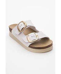 Harbor Suede Leather Two-Strap Sandal (Women)