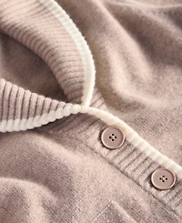 Charter Club Women's 100% Cashmere Tipped Shawl-Collar Boyfriend Cardigan, Macy's Exclusive