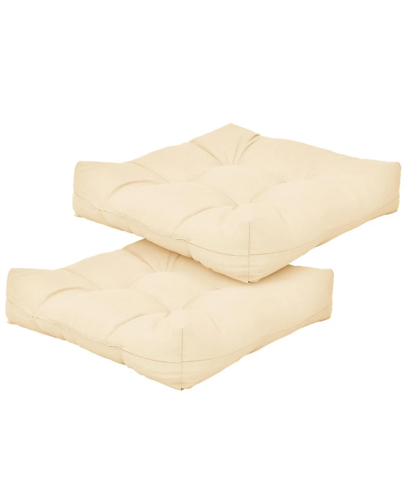 21 Inch x 21 Inch Patio Chair Seat Cushion Pads for Indoor and Outdoor
