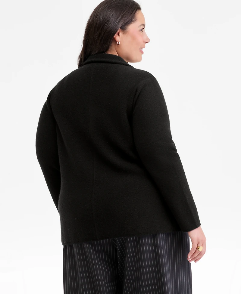 Charter Club Plus 100% Cashmere Blazer, Macy's Exclusive