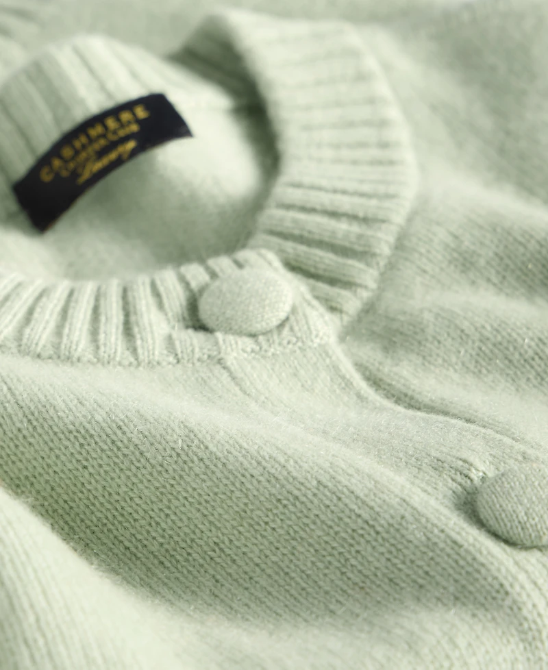 Charter Club Women's 100% Cashmere Chunky Crewneck Cardigan, Macy's Exclusive