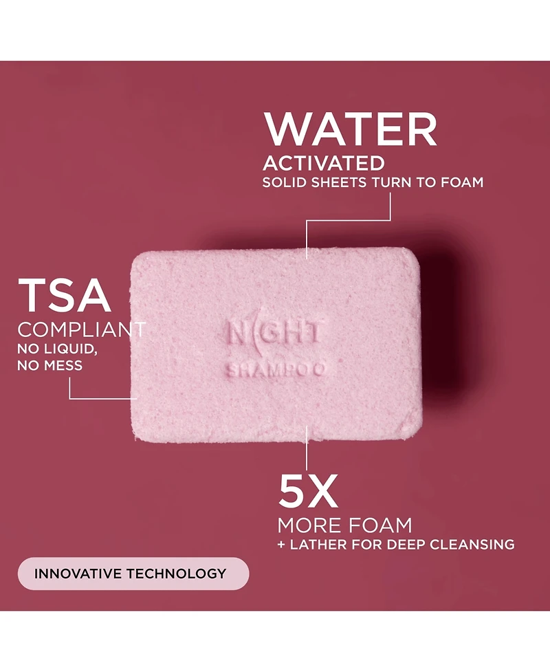 Mess Free Shampoo Sheets, Instantly Dissolves, 25 Washes