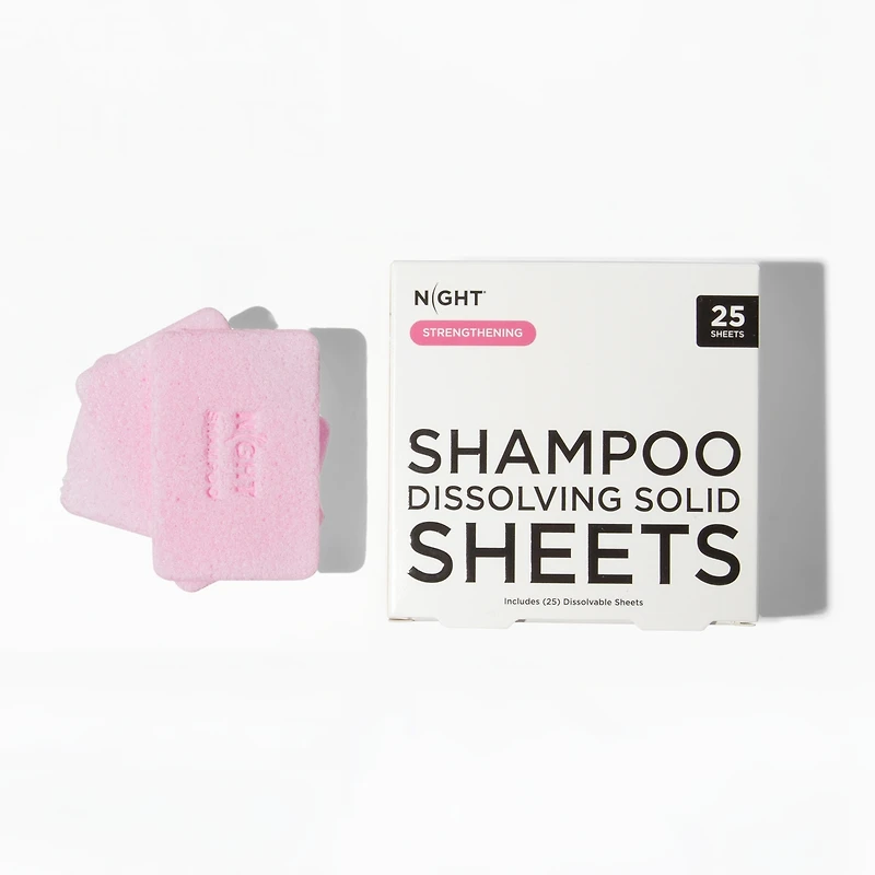 Mess Free Shampoo Sheets, Instantly Dissolves, 25 Washes