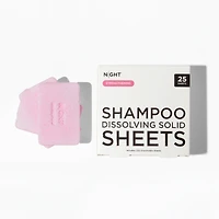 Mess Free Shampoo Sheets, Instantly Dissolves, 25 Washes