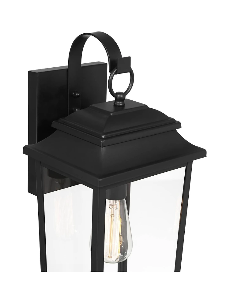 Bellis Verde High Traditional Outdoor Wall Light Fixture Mount Porch House Exterior Outside Lantern Led Bulb Waterproof Weatherproof Textured Black Me