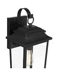 Bellis Verde High Traditional Outdoor Wall Light Fixture Mount Porch House Exterior Outside Lantern Led Bulb Waterproof Weatherproof Textured Black Me