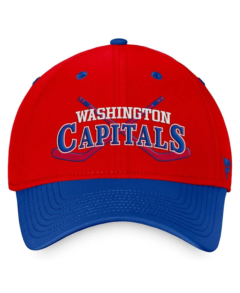 Fanatics Men's Red/Blue Washington Capitals Heritage Vintage Flex Hat