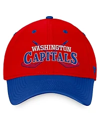 Fanatics Men's Red/Blue Washington Capitals Heritage Vintage Flex Hat