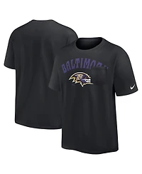 Nike Men's Black Baltimore Ravens Rewind Heavy Max 90 Pocket T-Shirt