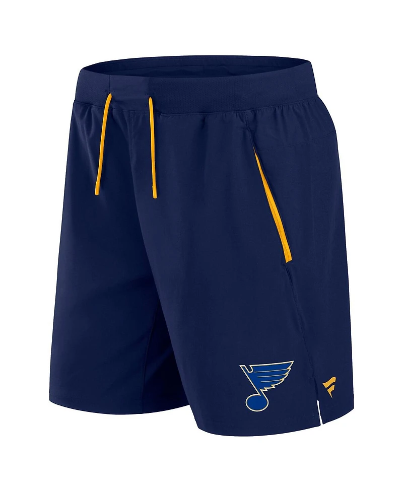 Fanatics Men's Navy St. Louis Blues Authentic Pro Rink Performance Shorts