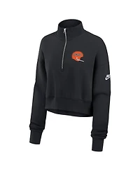 Nike Women's Black Cincinnati Bengals Rewind Phoenix Half-Zip Sweatshirt