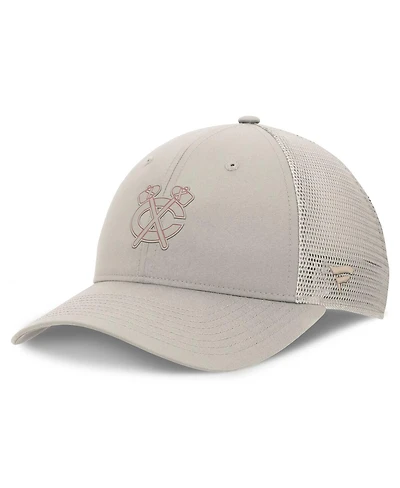 Fanatics Women's Tan Chicago Blackhawks Authentic Pro Road Trucker Adjustable Hat