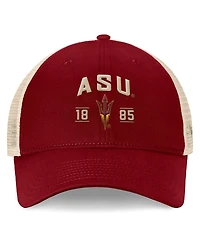 Top of the World Men's Maroon Arizona State Sun Devils Heritage Waylon Trucker Adjustable Hat
