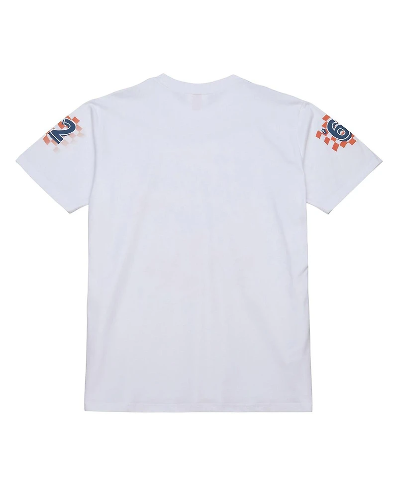 Mitchell & Ness Men's White Houston Astros Speedway Car T-Shirt