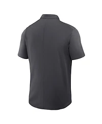 Nike Men's Anthracite Georgia Bulldogs Primetime Victory Primary Logo Performance Polo Shirt