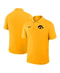 Nike Men's Gold Iowa Hawkeyes Primetime Victory Primary Logo Performance Polo Shirt