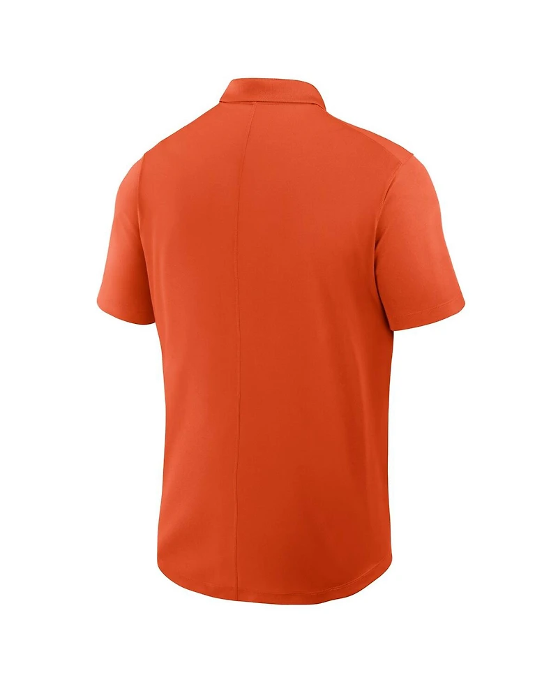 Nike Men's Orange Clemson Tigers Primetime Victory Legacy Vault Logo Performance Polo Shirt