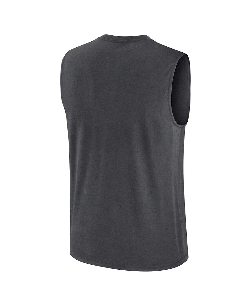 Nike Men's Charcoal New Orleans Saints Primetime Legend Performance Muscle Tank Top