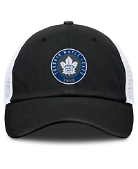 Fanatics Men's Black/Gray Toronto Maple Leaf's Averie Trucker Adjustable Hat