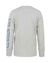 47 Brand Men's Gray Los Angeles Dodgers Fair Ball Franklin Long Sleeve T-Shirt