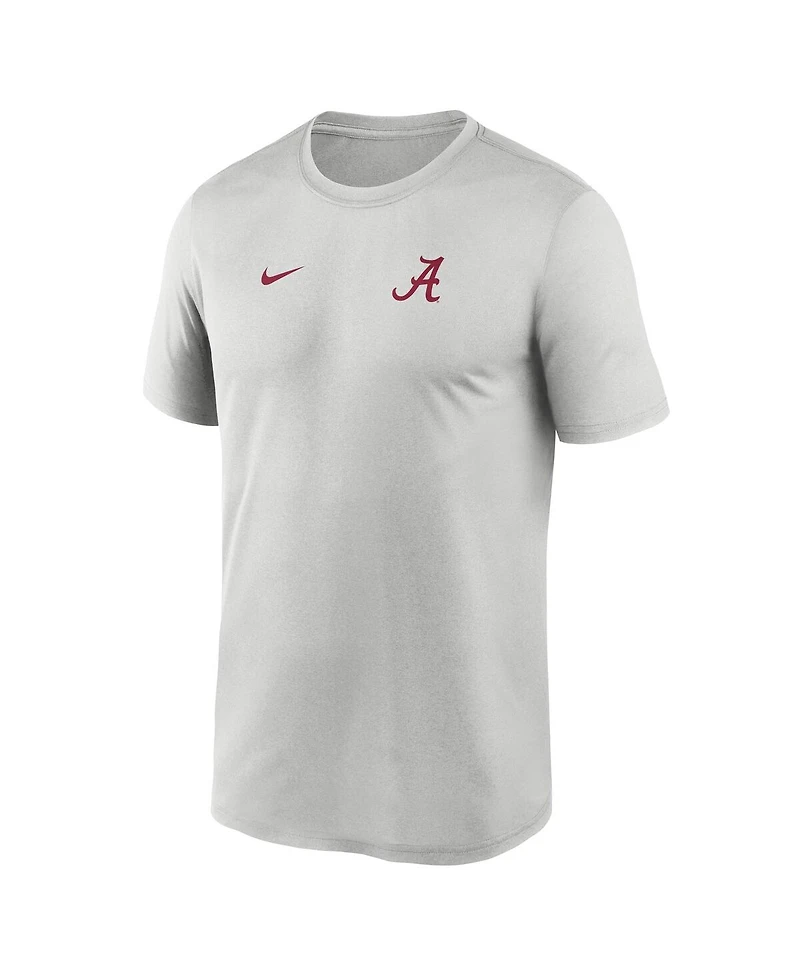 Nike Men's Gray Alabama Crimson Tide 2025 Sideline Small Logo Legend Performance T-Shirt