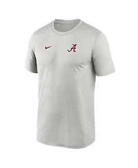Nike Men's Gray Alabama Crimson Tide 2025 Sideline Small Logo Legend Performance T-Shirt