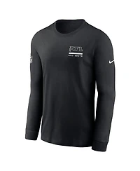 Nike Men's Black Atlanta Falcons Sideline Performance Long Sleeve T-Shirt