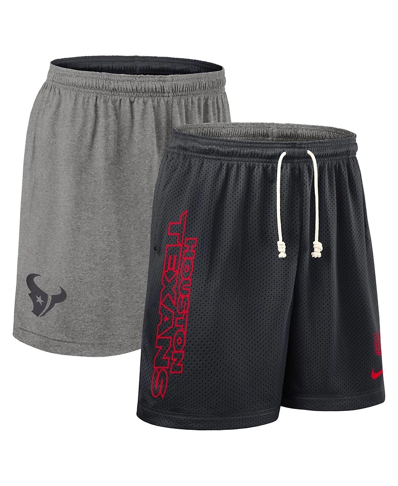 Nike Men's Navy Houston Texans Sideline Reversible Performance Shorts