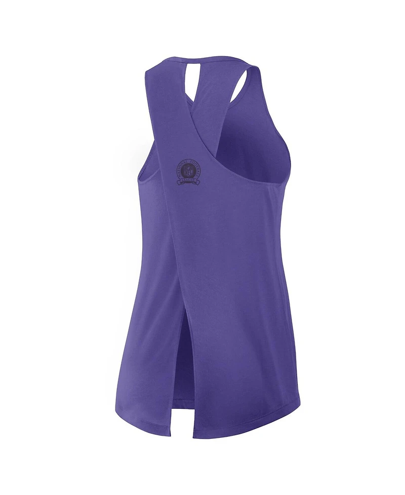 Nike Women's Purple Baltimore Ravens Glory Crisscross Performance Tank Top