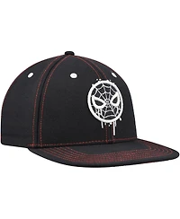Lids Big Boys and Girls Black Spider-Man Glow-in-the-Dark Snapback Hat
