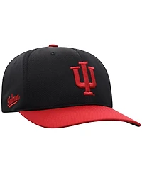 Top of the World Men's Black Indiana Hoosiers Reflex Fitted Hat