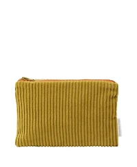 Corda Olive Corduroy Velvet Pouch - Small