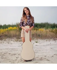 Acoustic Guitar Case Hard Dreadnought 41 Inch Carrying Wooden Hardshell with Lock for Airline Travel