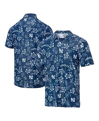 Reyn Spooner Men's Navy New York Yankees Cooperstown Collection Performance Polo Shirt