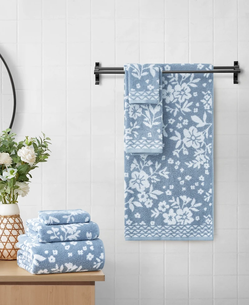 Lucky Brand Folk Floral Cotton 6-Pc. Bath Towel Set