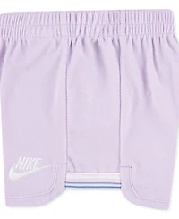 Nike Little Girls Let's Roll Towel Terry T-Shirt & Shorts, 2 Piece Set