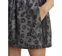 adidas Women's French Terry Animal-Print A-Line Skort