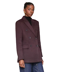 Avec Les Filles Women's Notched-Collar Blazer Coat