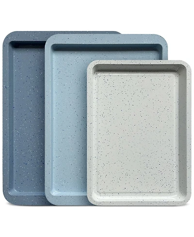Art & Cook 3-Piece Ceramic Nonstick Cookie Sheet Set