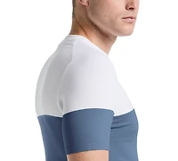 Perry Ellis Men's Color Block Short Sleeve Sweater Crewneck T-shirt