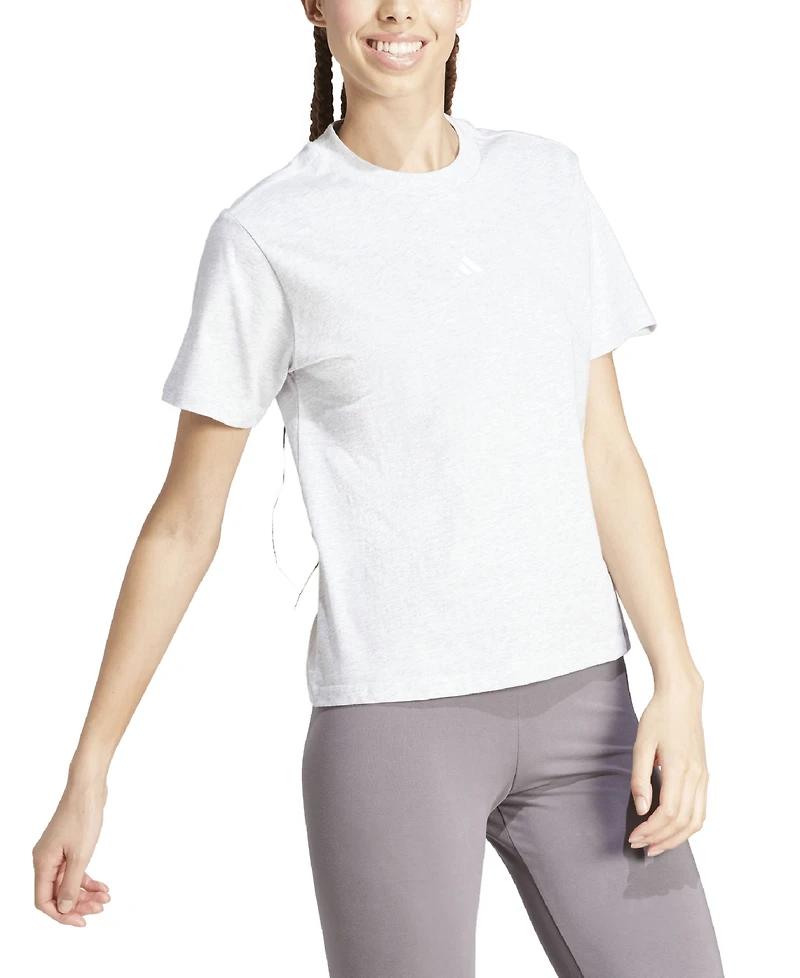 adidas Women's Essentials Cotton Small-Logo T-Shirt
