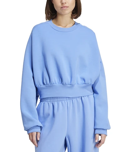 adidas Women's Soft Lux Relaxed Crewneck Sweatshirt