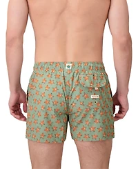 Sunset x Vine Men's Star-Pattern Woven Swim Trunks