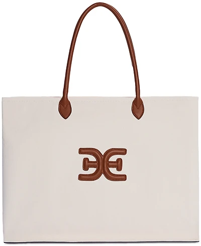 Sam Edelman Cooper Extra Large Logo Canvas Tote