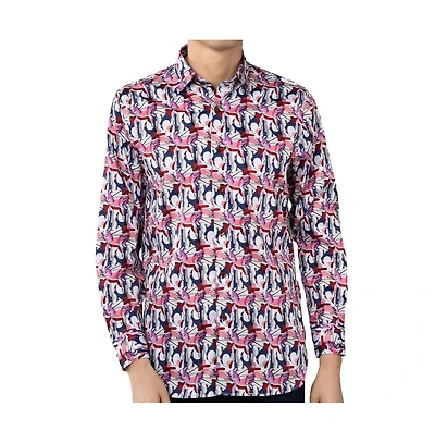 Luchiano Visconti Men's Multicolor Swirl shirt